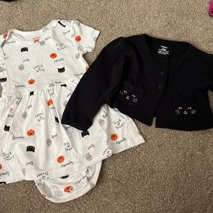 24 month Halloween black cat outfit